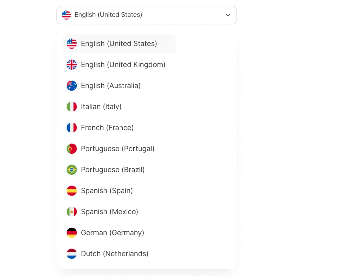 AI voice cloning supports multiple languages including English, Spanish, French, German, and more to reach a global audience.